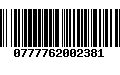 Código de Barras 0777762002381