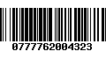 Código de Barras 0777762004323