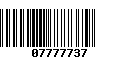 Código de Barras 07777737