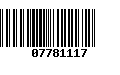 Código de Barras 07781117