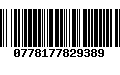 Código de Barras 0778177829389
