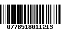 Código de Barras 0778518011213