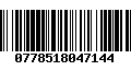 Código de Barras 0778518047144