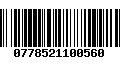 Código de Barras 0778521100560