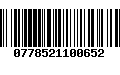 Código de Barras 0778521100652