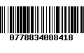 Código de Barras 0778834088418