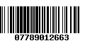 Código de Barras 07789012663