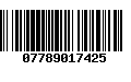 Código de Barras 07789017425