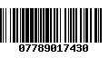 Código de Barras 07789017430