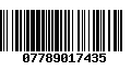 Código de Barras 07789017435
