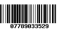 Código de Barras 07789033529