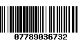Código de Barras 07789036732