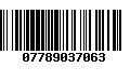 Código de Barras 07789037063