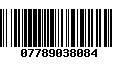 Código de Barras 07789038084