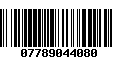 Código de Barras 07789044080