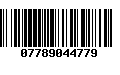 Código de Barras 07789044779
