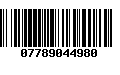 Código de Barras 07789044980
