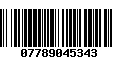 Código de Barras 07789045343