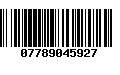 Código de Barras 07789045927