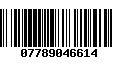 Código de Barras 07789046614
