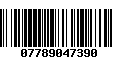 Código de Barras 07789047390