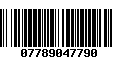 Código de Barras 07789047790