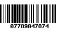 Código de Barras 07789047874