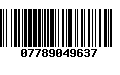 Código de Barras 07789049637