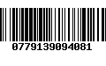 Código de Barras 0779139094081