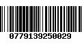 Código de Barras 0779139250029