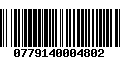 Código de Barras 0779140004802