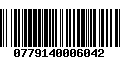 Código de Barras 0779140006042