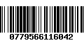 Código de Barras 0779566116042