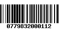 Código de Barras 0779832000112