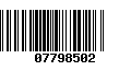 Código de Barras 07798502