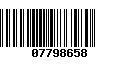 Código de Barras 07798658