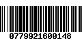 Código de Barras 0779921600148