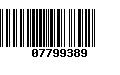 Código de Barras 07799389