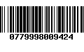 Código de Barras 0779998009424