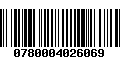 Código de Barras 0780004026069