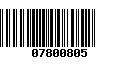 Código de Barras 07800805