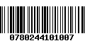 Código de Barras 0780244101007