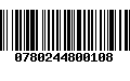 Código de Barras 0780244800108