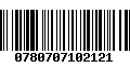 Código de Barras 0780707102121