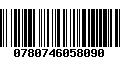 Código de Barras 0780746058090