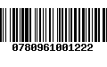 Código de Barras 0780961001222