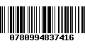 Código de Barras 0780994837416