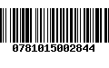 Código de Barras 0781015002844