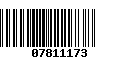 Código de Barras 07811173