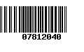 Código de Barras 07812040